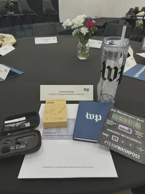 My desk on day one of the internship program